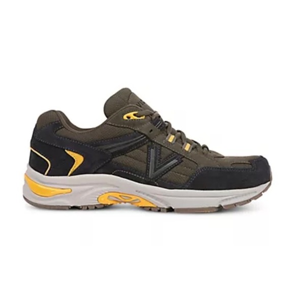 Vionic Mens Walker Walking Shoes Olive Green Black Yellow Orthotic Sneaker 10.5 main image 6